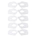 Healifty 5Pcs Cooling Eye Masken Mehrweg Heiße Kalte Kompresse Pack Eye Patch Sommer Eis Schlafen Augen Kissen für Augenringe Trockenen Geschwollene Augen Stress Behandlung Weiß