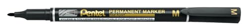 Pentel NM470 Fine Permanent Marker, 1.0mm Line, Black ink (Single Pen)