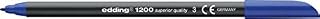 edding 1200 Colour Pen Fine - Black - 1 Pen - Round Tip 1 mm - Felt-Tip Pen for Drawing and Writing - for School or Mandala