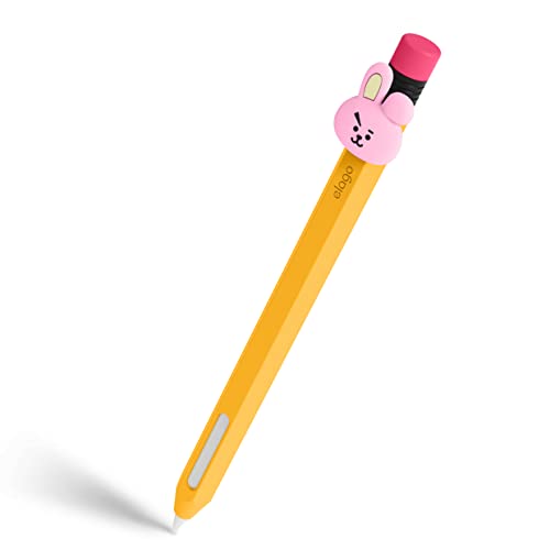 Elago Bt21 Classic Pencil Case Compatible With Apple Pencil 2Nd Generation, Durable Silicone Cover, Protective Holder, Compatible With Magnetic Charging And Double Tap [Official Merchandise] [Cooky] #TOP13