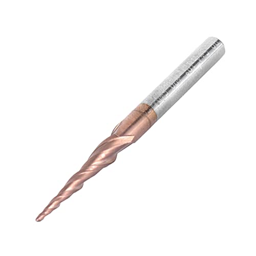 Eujgoov Frese a Testa Conica a Sfera Conica 2 Frese a Candela con Flauto a Sfera Frese per Fresatrice Fresa per Fresa per Incisioni CNC