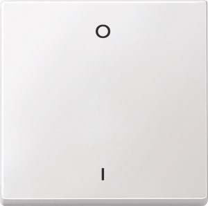 Merten Wippe mit Kennzeichnung 0/1, System M, polarweiß, 434219