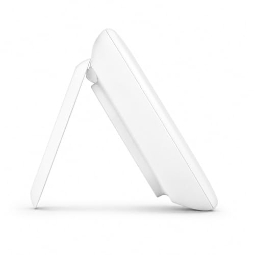 Image of Belkin MagSafe Qi2.2 25W Wireless Charger, Fast Wireless Charging Pad with Kickstand - White | Qi2 25W fast charging with ChillBoost cooling, 2m cable, kickstand, built-in finger loop, 85% recycled plastic housing