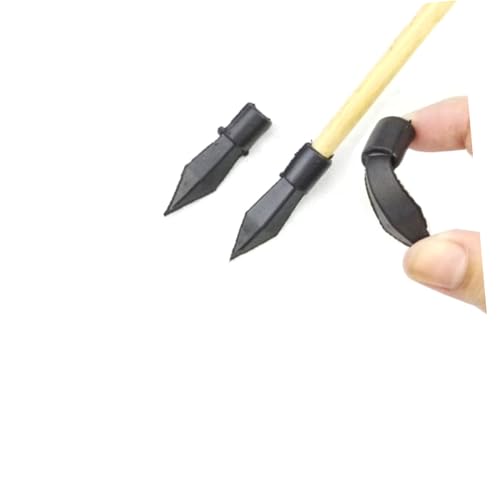 Flechas de madera seguras con puntas protectoras de goma para puntería sin riesgos 3