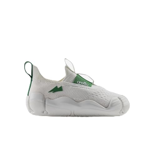 Image of ARETTO Expanding White Kids Shoes for Growing Feet - Boys & Girls Footwear, Baby Girl Shoes, Sneakers for Boys, Baby Shoes & Comfortable Shoes for Kids | Age 1-9 Years