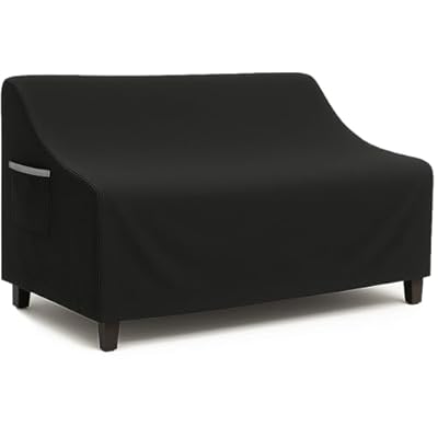 CVFERQE Waterproof Patio Loveseat Cover, 76W x ...