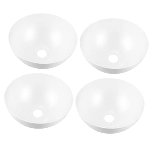 Operitacx 4 Pcs Plastic Floor Lamp Shades Bowl Shaped Replacement Covers Durable Break Resistant Light Diffusers for Reading and Working Easy Tool Installation Reusable Decorative Lamp