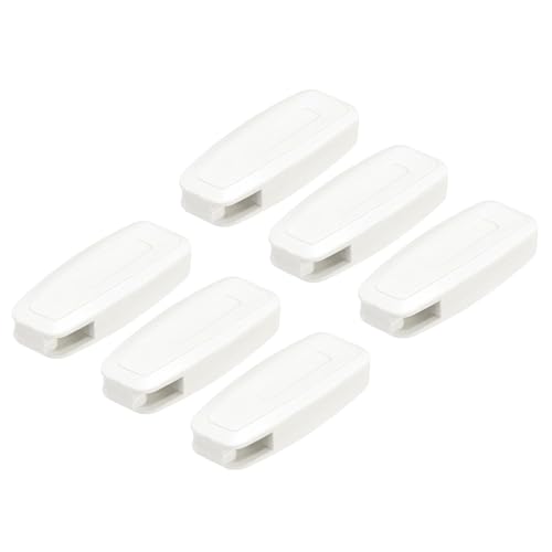 QUARKZMAN Peso para Cordón de Persiana, 6 Piezas 80mm Accesorios para Cortina de Ventana, Cadena de Cuentas para Persianas Romanas, Verticales y Enrollables, Color Blanco