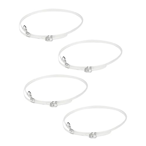 Ipetboom 4 Pairs Anti-loose High Heels Shoelaces Detachable Invisible Straps for Women