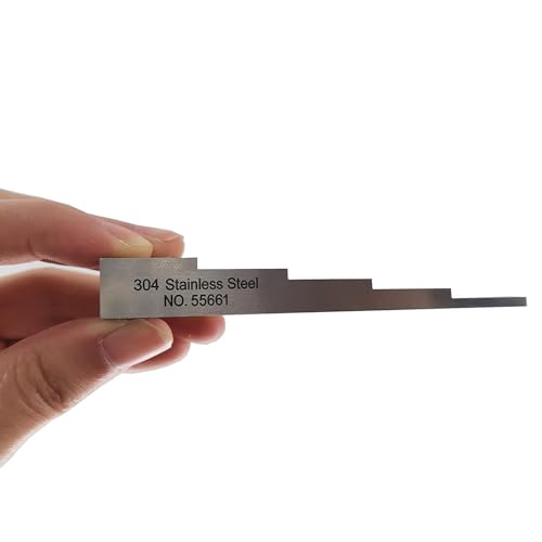 Bloque de Calibración para Medidor Ultrasónico de Espesor con Pasos 0.1" a 0.5" en Acero Inoxidable 304 miniatura 5