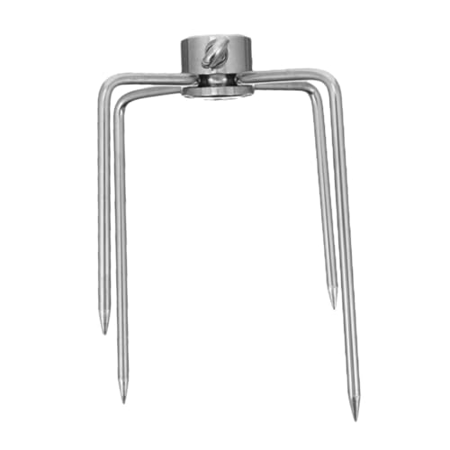 Balacoo Rotisserie Spit Fork Bbq Meat Prong Durable Rotisserie Prongs for Grilling Outdoor Grill Accessory for Bbq Enthusiasts Resistant Easy to Clean