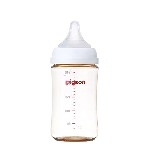Pigeon Breast Milk Bottle 8.5 fl oz (240 ml) 3 Months - Made by PPSU