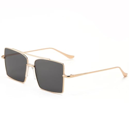 Lunettes de soleil de luxe pour hommes monture métallique tendance été