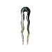 Marycrafts Simple Wavy Buffalo Horn Hair Accessories Hair Fork Hairfork, Hair Pins Handmade 4.92"