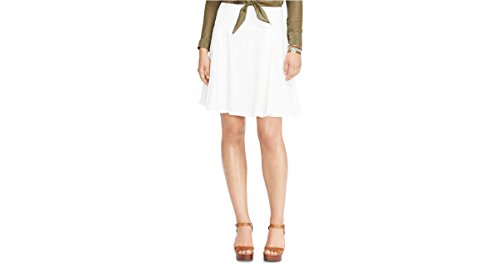 Lauren by Ralph Lauren Womens Eyelet Knee-Length Flare Skirt