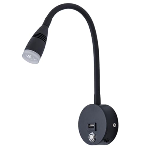 TEHAUX Led Bedroom Wall Sconce Reading Light Port Wall Mounted Bedside Lamp Headboard Light Fixture Touch Dimmable