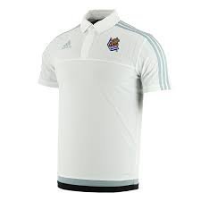 adidas RS - Polo Real Sociedad 2015/2016 para Hombre, Color Blanco/Gris, Talla...