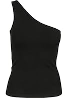 Asymmetrical women's top with just one strap over the right shoulder Sporty top for women, perfect as a basic for streetwear or sports Available in black and white Low elastane content for a light stretch feel A click on the brand logo leads to the U...