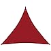 vidaXL Toldo Parasol Lona Protector Solar Sombra de Patio Jardín Terraza Balcón Parque Exterior de Vela Triangular Tela Oxford Rojo 4,5x4,5x4,5 m