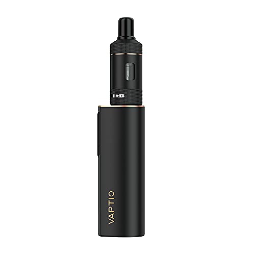 Original Vaptio COSMO2 Vape Kit mit Cosmo C5- und C6-Spulen 2 0ML Starter-Kit für elektronische Zigaretten Keine Flüssigkeit Kein Nikotin (Schwarz)