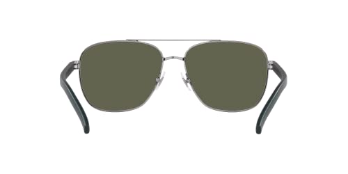 ARNETTE Man Sunglasses Gunmetal/Black Frame, Polarized Green Lenses, 59MM4