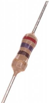 Image of BRANDED Carbon Film Resistor 1 /4 watt 4 Band Tolerance 5% - Total 100pcs Value (270 Ohms)