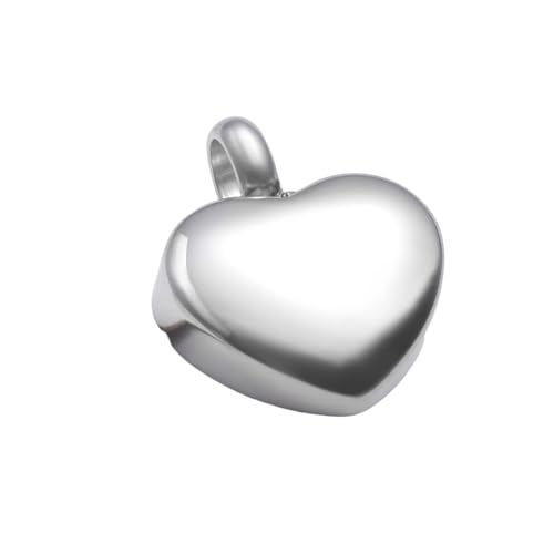 Charms coeur acier inoxydable pour collier commémoratif lot 20 pièces médaillon