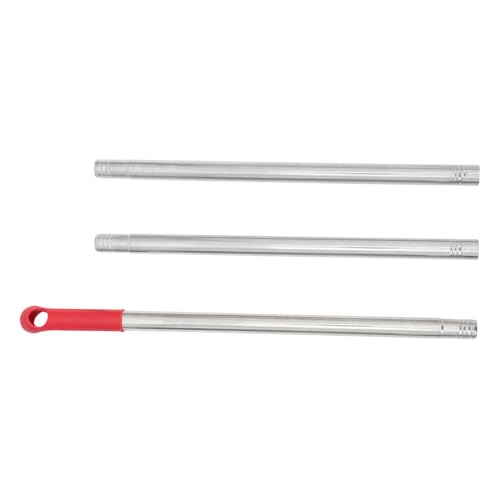 HAWILLOSCH Mango De Escoba Repuesto De Acero Inoxidable, Mango Para Palo De Fregona De 105 Cm, Accesorio Metálico Resistente Corrosión Para Limpieza De Suelos El Hogar