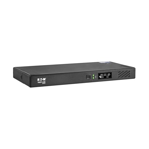 Eaton Tripp Lite Series 500VA 1U Rack Mount Lithium UPS 400W Cloud-Connected Online UPS with Remote Monitoring 6 Outlets Battery Back Up & Surge Protection 5-Year Warranty (BC500RT1ULNC)