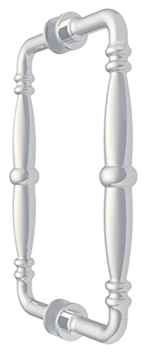 Polished Chrome 8" Victorian Style Back-To-Back Pull Handles #TOP5