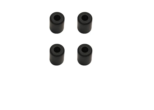 Image of Penn Elcom Small Black Rubber Feet with Steel Washer - Set of 4 | Anti-Vibration Feet for Cabinets, AV Equipment, Cases, Electronics | Shock Absorbing Bumper Pads (O - 25.mm, H - 32mm)