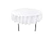 GEFEII Kitchen White Tablecloth 70 inch Round Tablecloths Solid Polyester Table Cloth for Wedding Party Restaurant Banquet Dining Buffet Table Picnic Decorations (Round-70 inch, White)