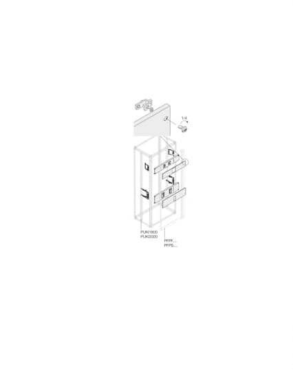 Kit XT2 3 pôles amovible horizon abb-entrelec 200x600 pour armoire
