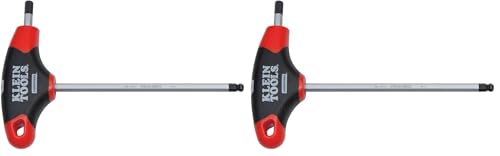 Image of Klein Tools JTH6E11BE 3 /16-Inch Ball End Hex Key with Journeyman T-Handle, 6-Inch (Pack of 2)