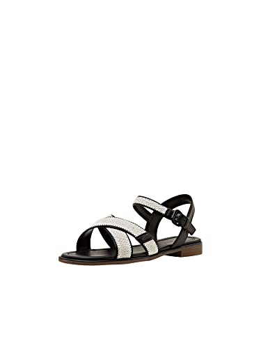 ESPRIT Sandalia de moda para mujer, Negro, 37 EU