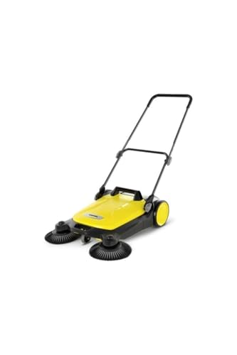 Kärcher Kehrmaschine S 4 Twin (Max. Flächenleistung: 2400m²/h, 2 Seitenbesen, Kehrbehälter: 20 l, Arbeitsbreite: 680 mm, platzsparende Verstauung,...