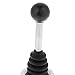 Joystick Monolever Switch, 8 Ways Switch 4 Contacts Momentary Normal Open Elliptical Black Handle Joystick Switch for Industrial Switches