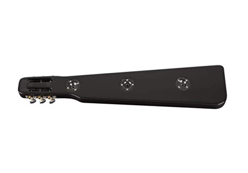Rogue RLS-1 Lap Steel Guitar with Stand and Gig Bag Metallic Black - Thumbnail 2