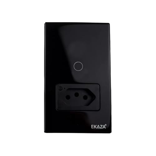 EKAZA Interruptor Inteligente Touch com Tomada 20A, Wi-Fi, 1 Botã...
