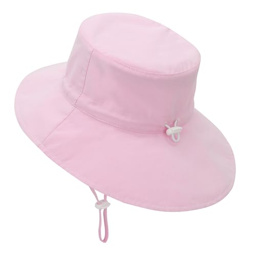 Sombrero de sol infantil regulable de ala ancha con máxima protección solar UPF 50+