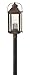 Hinkley Anchorage Collection Three Light Outdoor Post Top/Pier Mount Lantern, Light Oiled Bronze