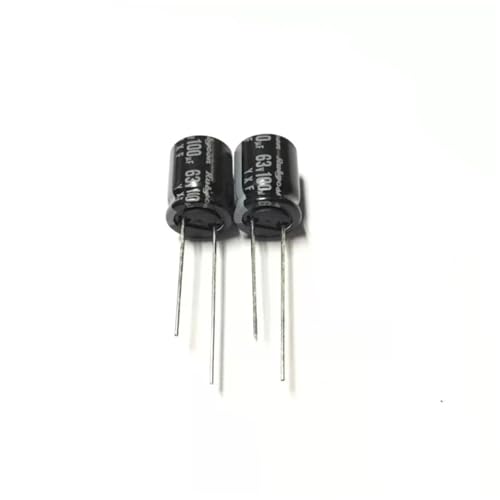 Condensateurs 63V 100uF aluminium 10x12.5mm composant électronique pour carte mère et soudure