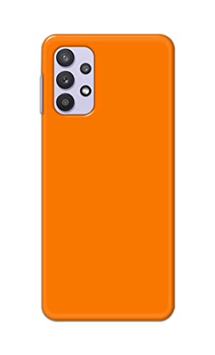 Image of Plain Orange Hard Back Case Cover for Samsung Galaxy M32 5G / A32 5G Back Cover -(J5) VNS2229