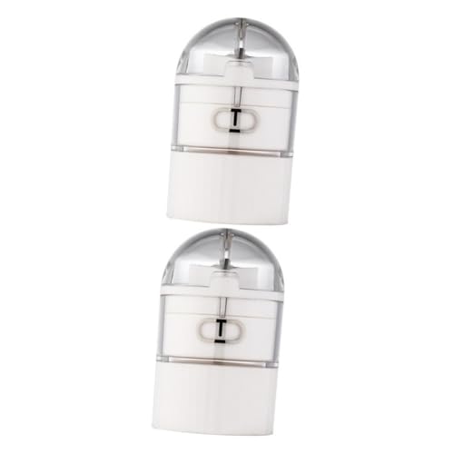 GLEAVI 2pezzi Cutter Multifunzionale Per Pillole Frantumatore e Organizzatore Compresse Portatile Per Viaggi e Uso Quotidiano Facile Da Utilizzare Per Anziani Design Compatto e Resistente