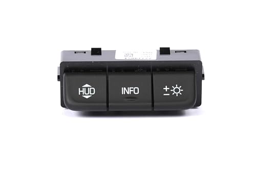 Interruptor de pantalla frontal 22779854 mando de control HUD negro ACDelco para salpicadero