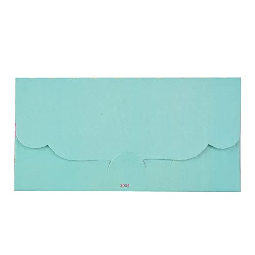 Image of Fonsie cash shagun fancy design envelopes pack of 50 for gifting money on wedding gift, baby shower, shagun, family gatherings(Blue).