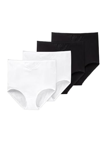 Slips femme Schiesser Maxi Essentials en pur coton doux - Lot de 4 confort absolu