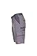 Planam 2371040 Highline Shorts, Zink/Schiefer/Rot, Größe XS