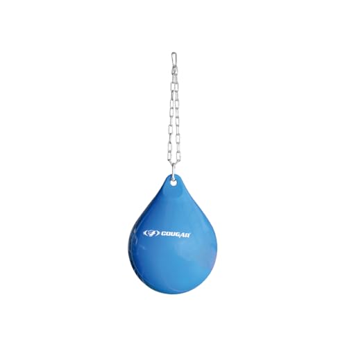 Image of COUGAR Water Punching Bag for Boxing & MMA Training | Heavy Duty PVC Material | 38x49 cm | Includes Solid Steel Chain | Shock Absorbing Hanging Bag for Adults & Athletes