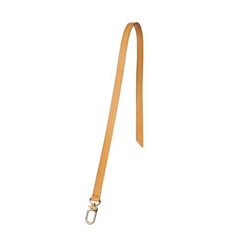 Image of Genuine Vachetta Leather Strap for Bag,Shoulder Purse Strap Replacement Fit for Pochette Accessoires (Beeswax-Width:0.39in&Length:35.4in,Single Buckle)